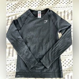 Gymshark long sleeve dark gray large